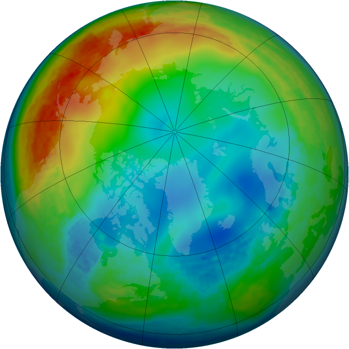 Arctic ozone map for 16 December 2002